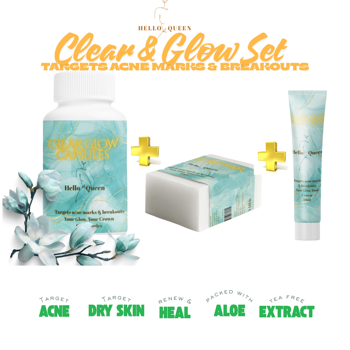 CLEAR AND GLOW SET