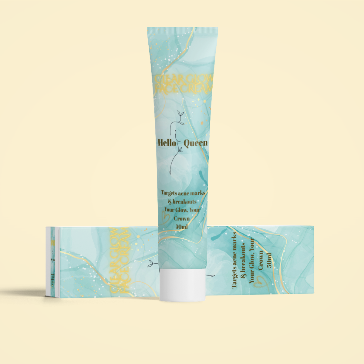 CLEAR & GLOW FACE CREAM- TARGETS ACNE MARKS AND PORES