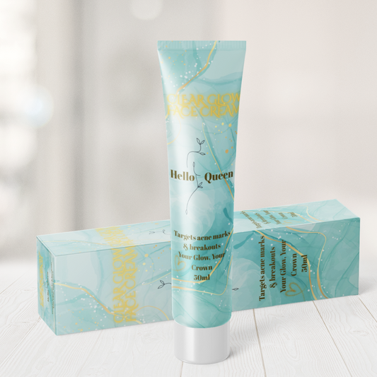 CLEAR & GLOW FACE CREAM- TARGETS ACNE MARKS AND PORES